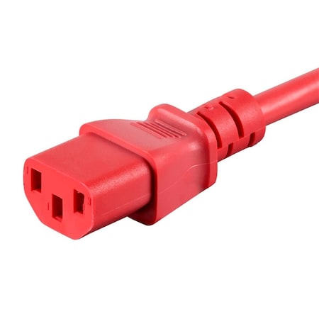 Monoprice Extension Cord - IEC 60320 C14 to IEC 60320 C13_ 18AWG_ 10A_ 3-Prong_ 33608